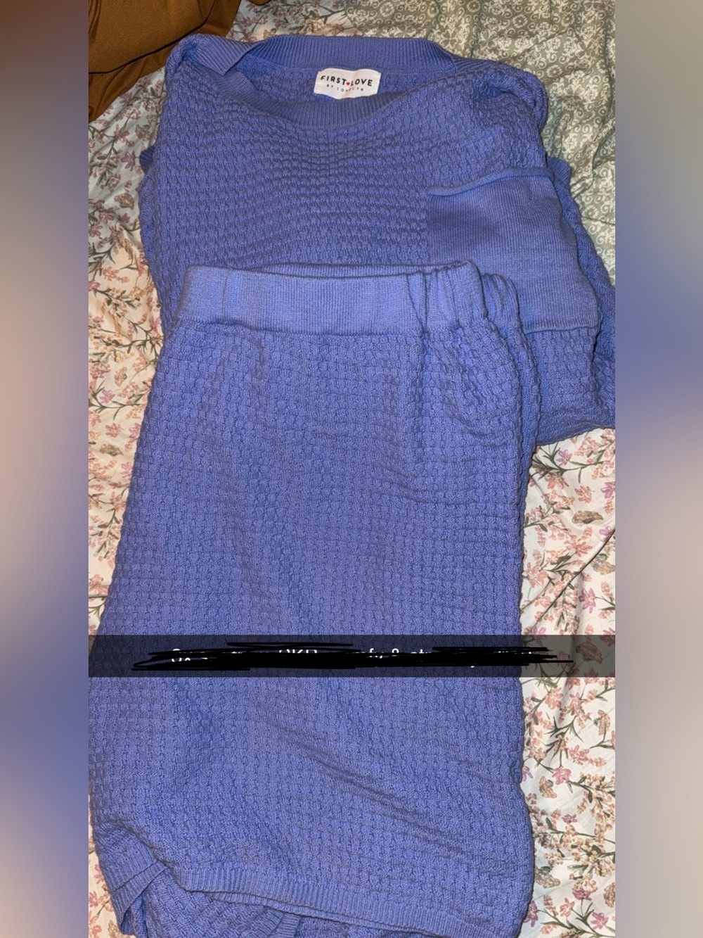 First Love Lavender Knit Loungewear Set
